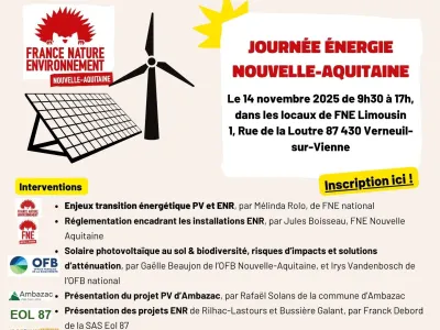 Carton d'invitation à la journée régionale du réseau énergie 2025